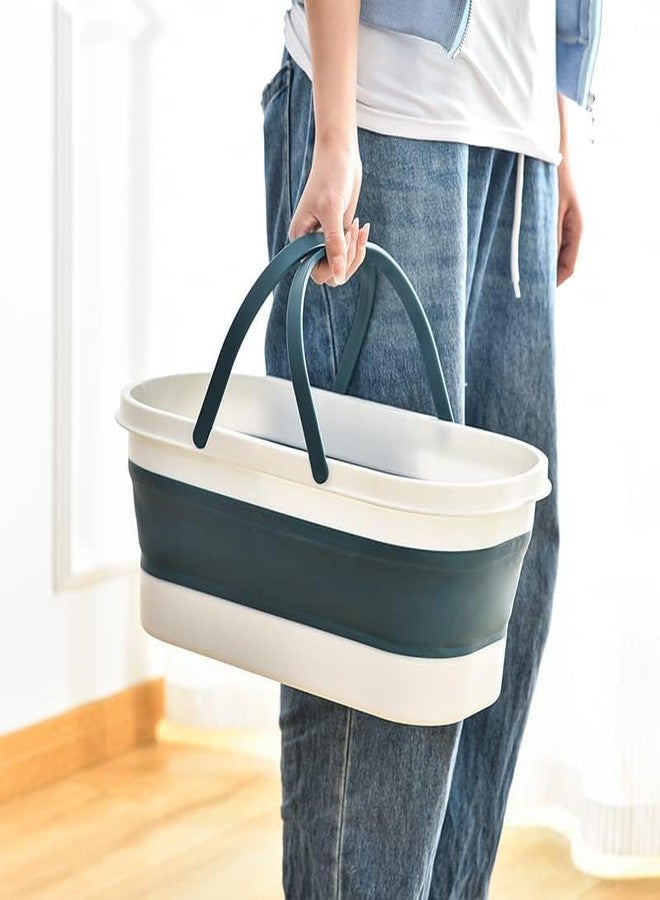 DORLANK Multipurpose Unbreakable Plastic Tub| Foldable Basket with Handle | Plastic Bucket for Daily Use | Water Storage Bucket | - Image 4